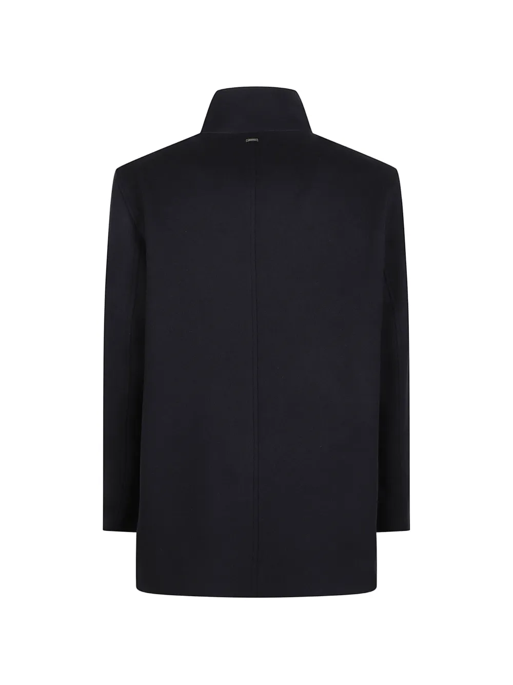 Herno Mantel met dubbele rij knopen Blauw