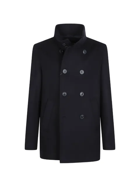 Herno high-neck double-breasted coat