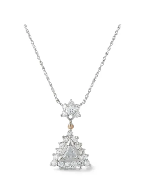 LB Exclusive diamond triangle necklace