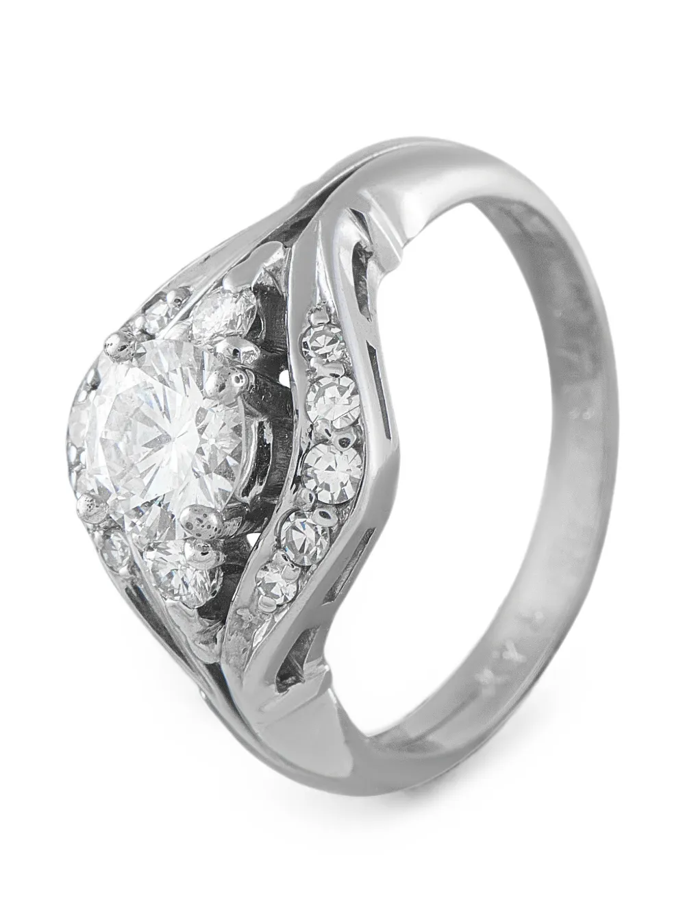 LB EXCLUSIVE Pre-owned Diamond Ring In Silver