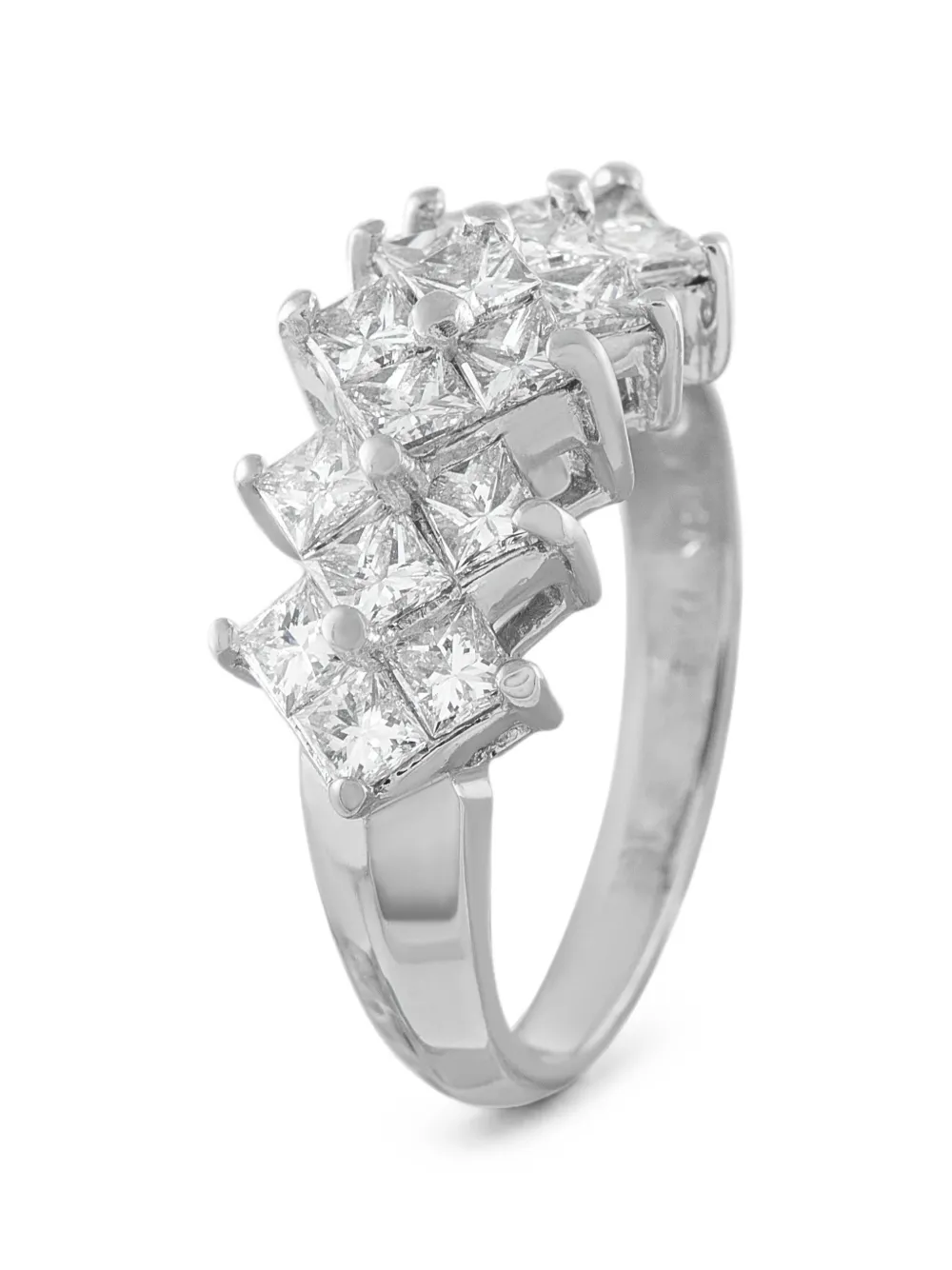 LB EXCLUSIVE Pre-owned Diamond Ring In Silver