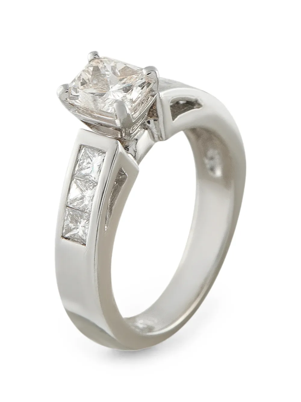LB EXCLUSIVE Pre-owned Diamond Ring In Silver