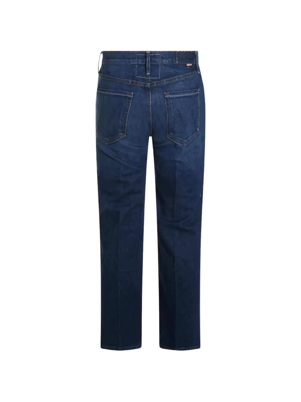 MOTHER faded-effect straight-leg jeans Blauw