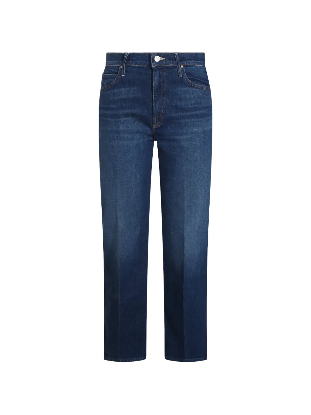 MOTHER faded-effect straight-leg jeans - Blu