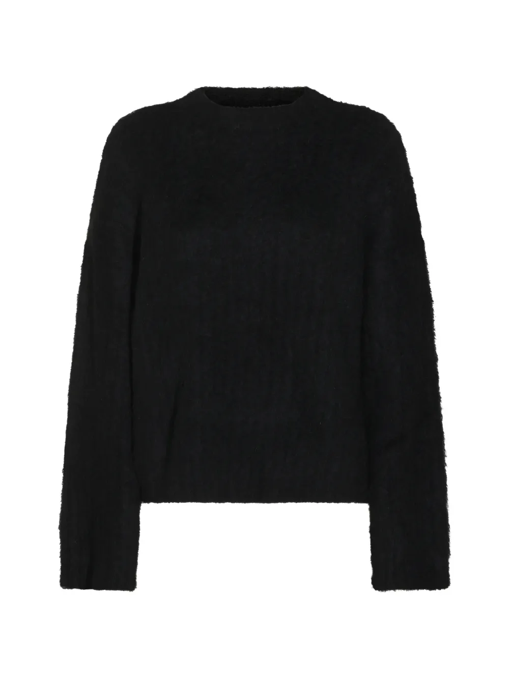 Uma Wang brushed crew-neck sweater - Schwarz