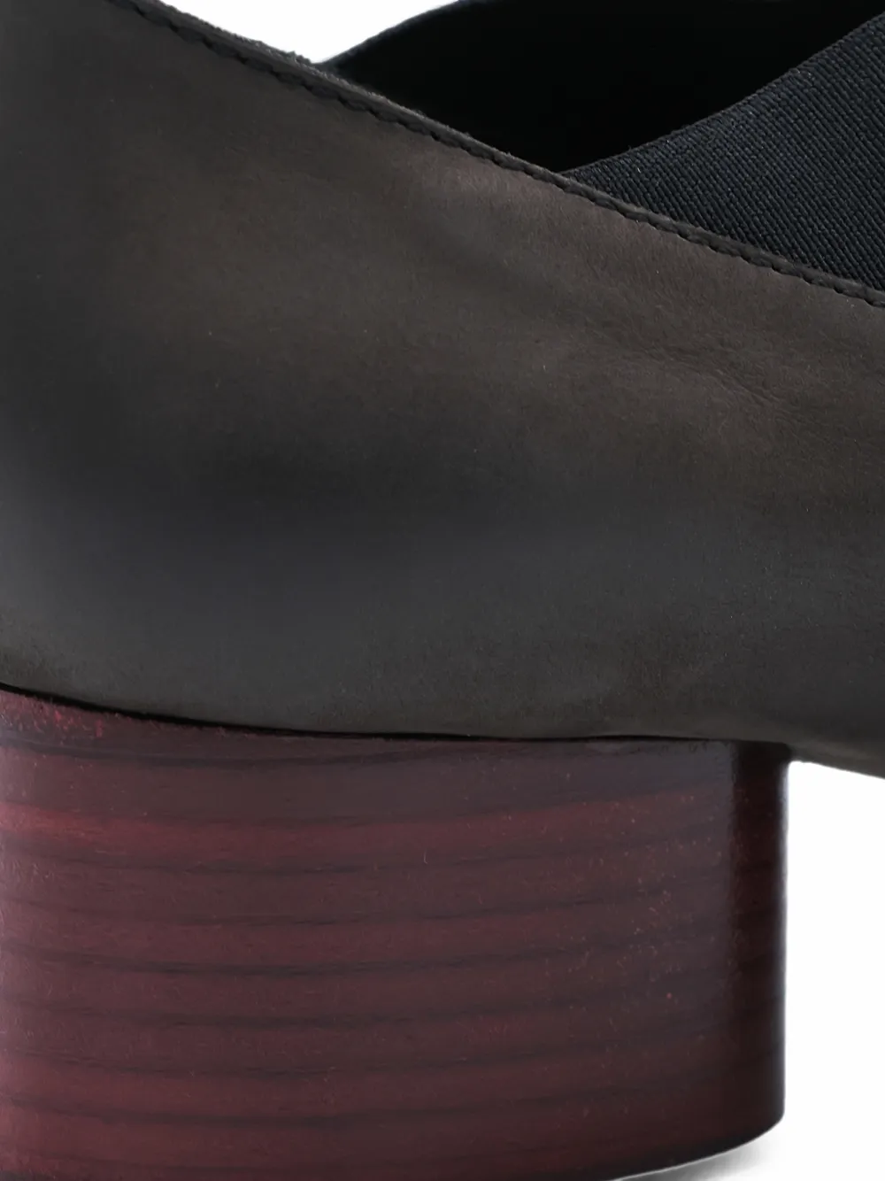 Uma Wang cross-strap leather pumps Bruin