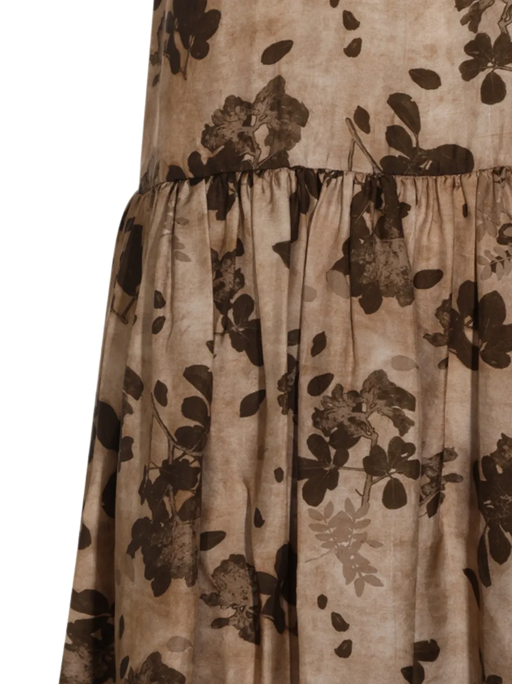Uma Wang Jurk met bloemenprint Beige