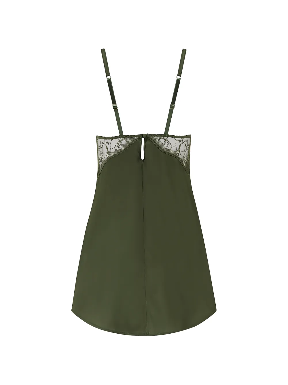Fleur Of England Iona hemd met kanten afwerking Groen