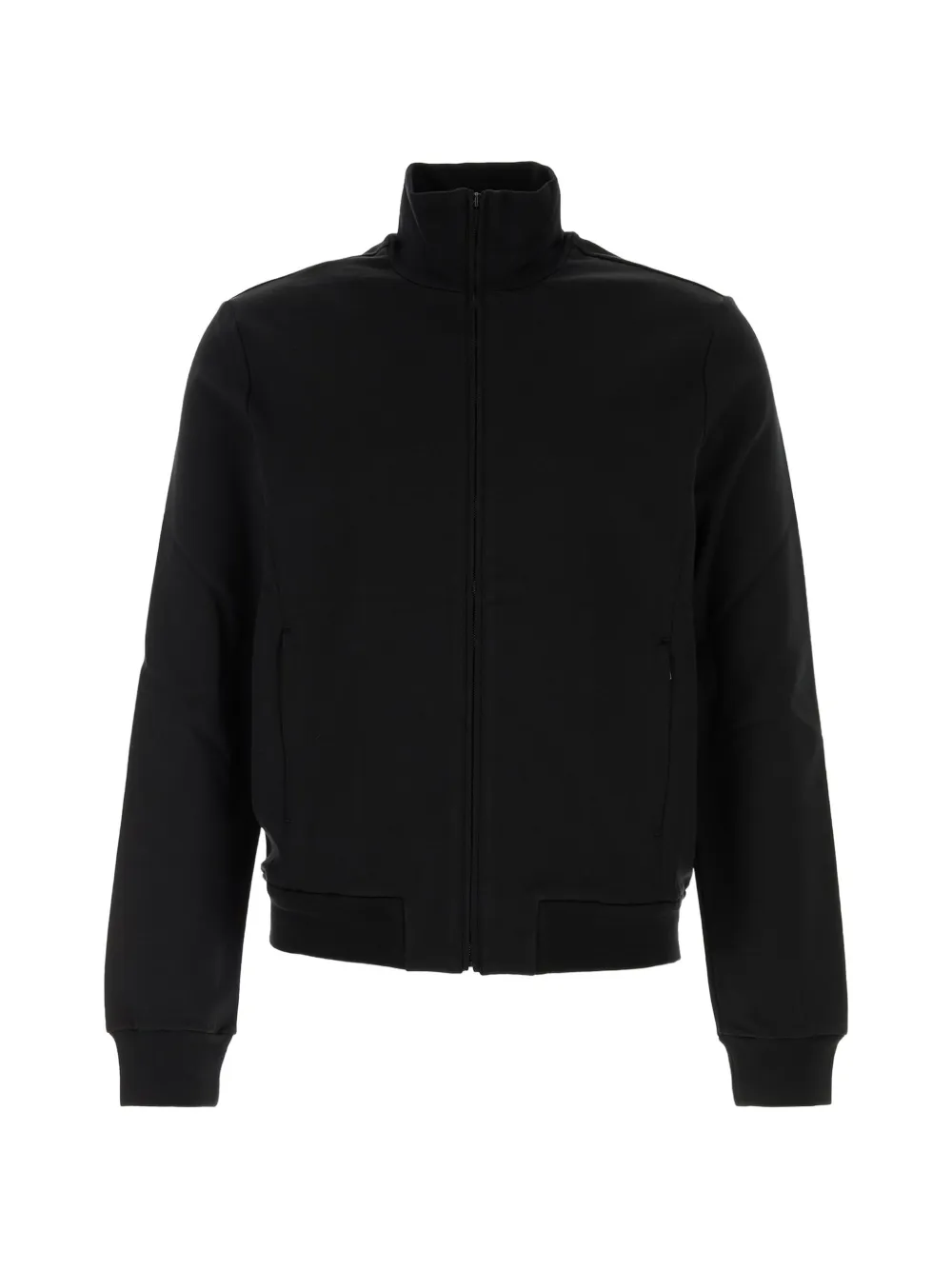 Gucci silk cotton jersey zip jacket - Schwarz