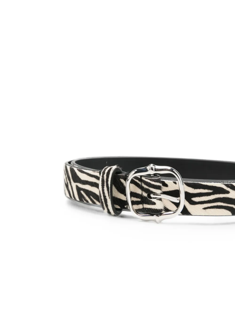ISABEL MARANT Depson riem met zebra-print Beige