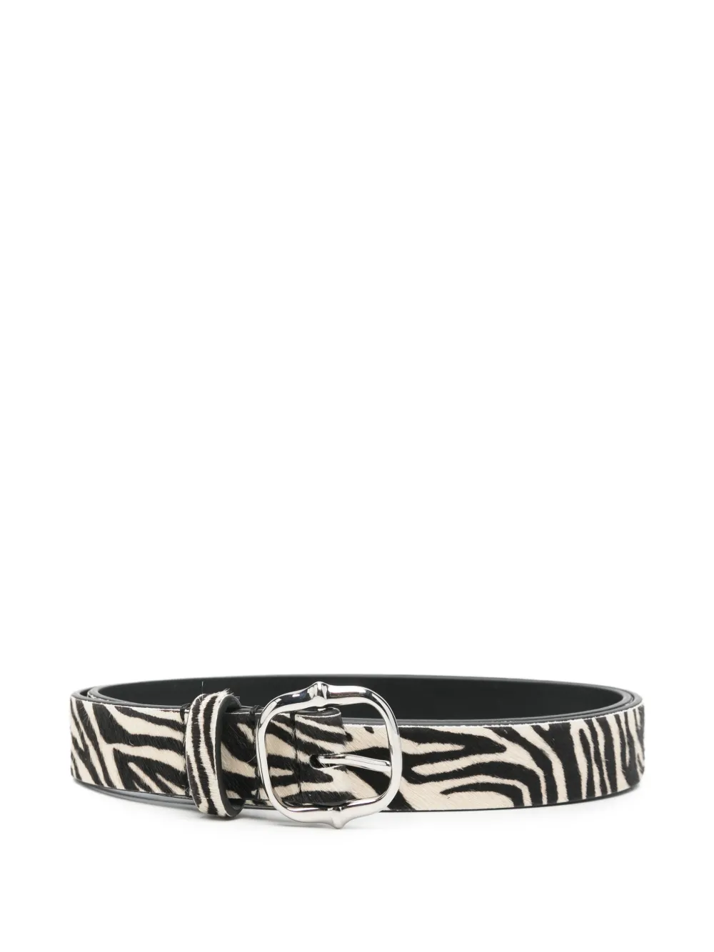 ISABEL MARANT Depson zebra-print belt - Toni neutri