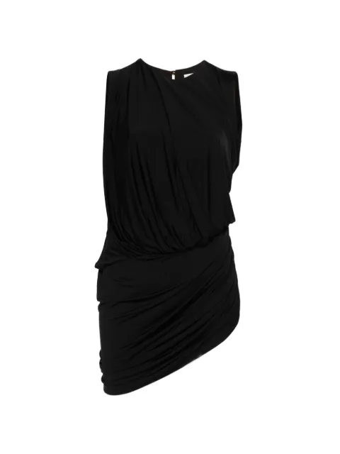Abadia layered drape top in black