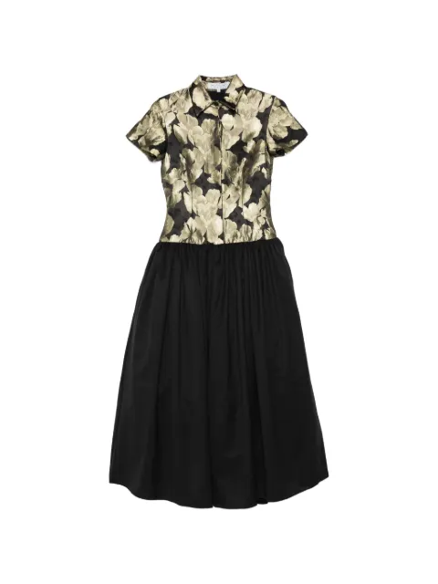 Abadia jacquard shirt dress