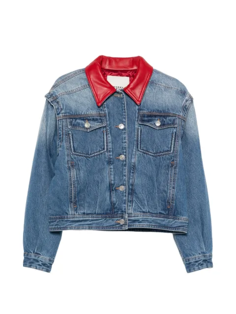 ISABEL MARANT Devyn contrast-collar denim jacket