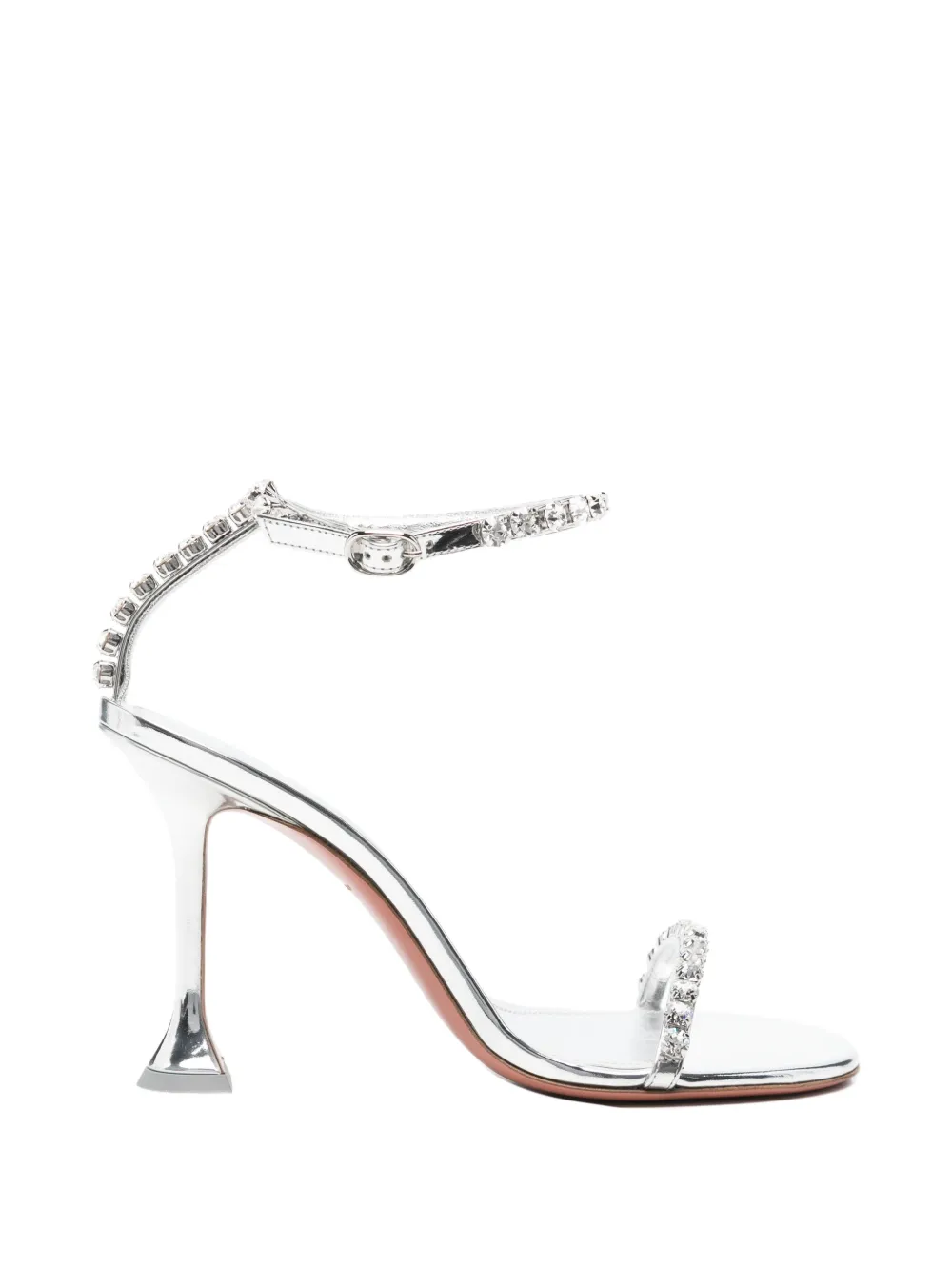 Amina Muaddi Gigi crystal-embellished heeled sandals - Silber