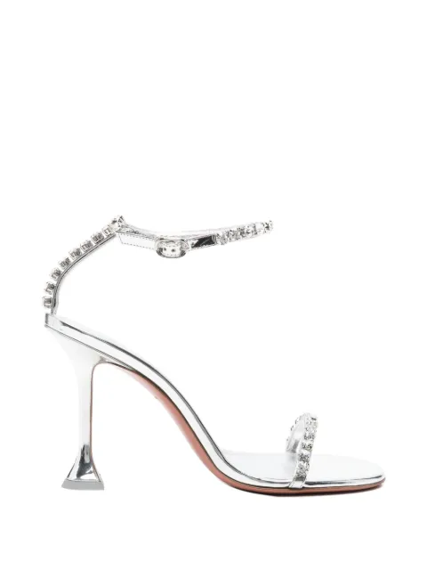 Amina Muaddi Gigi crystal-embellished heeled sandals