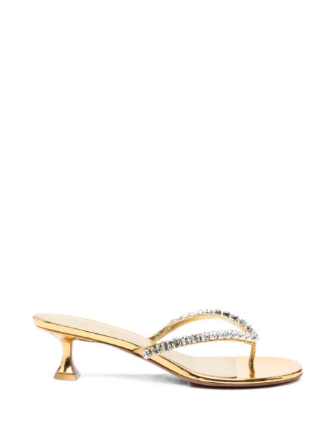 Amina Muaddi Gigi crystal-embellished heeled sandals