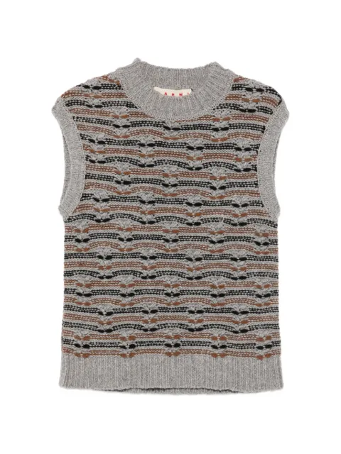 Marni patterned sleeveless sweater