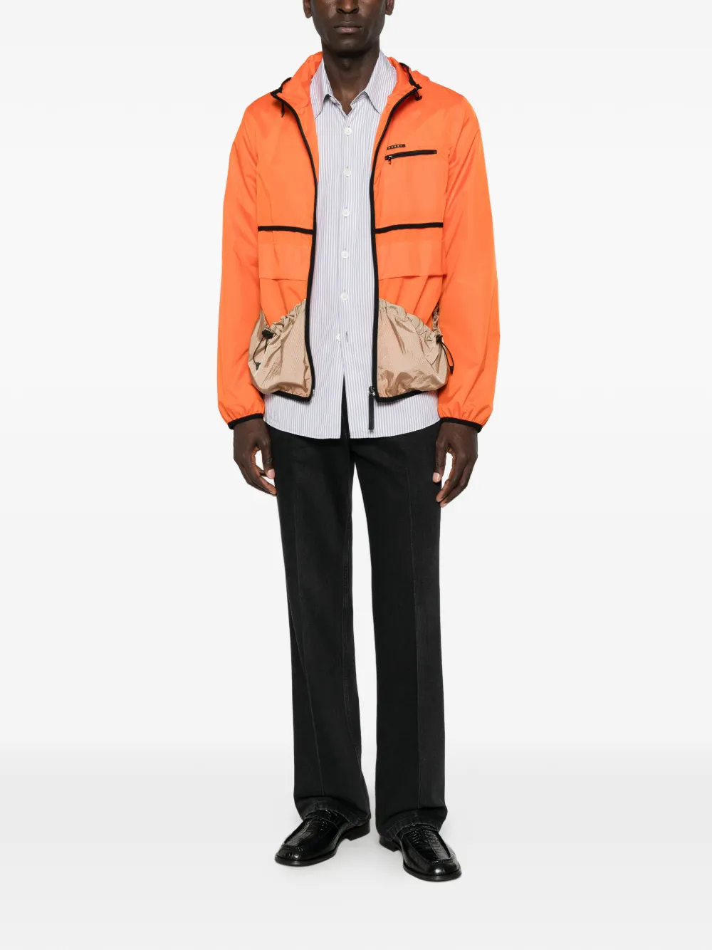 Marni contrast-trim track jacket Oranje