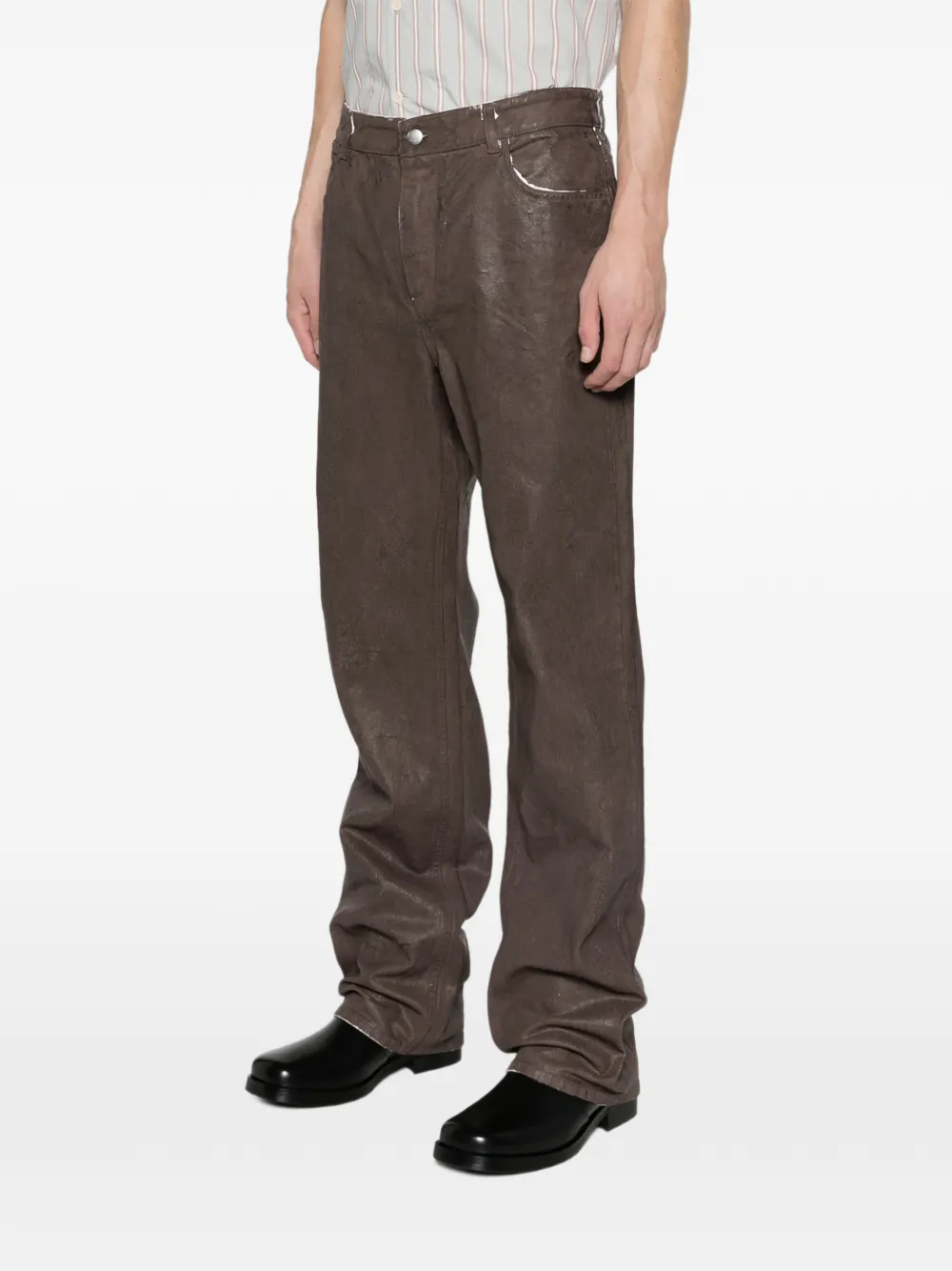 Marni coated jeans Bruin