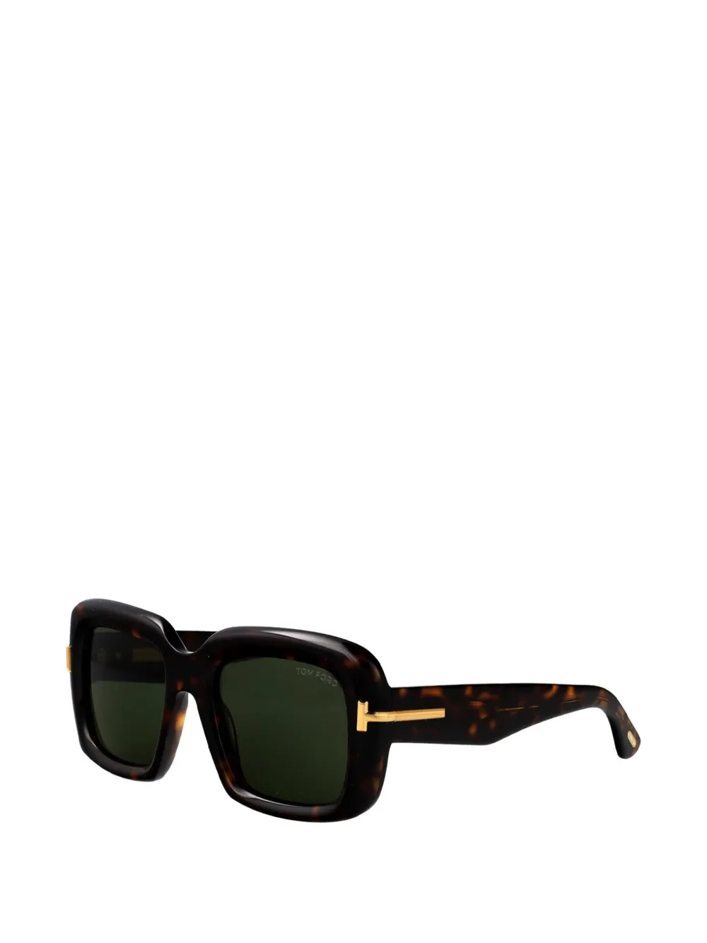 TOM FORD Eyewear Icon zonnebril met metalen detail Bruin