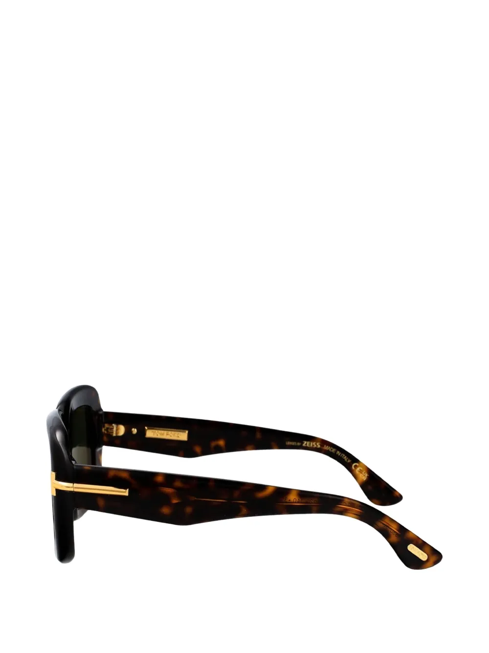 TOM FORD Eyewear Icon zonnebril met metalen detail Bruin