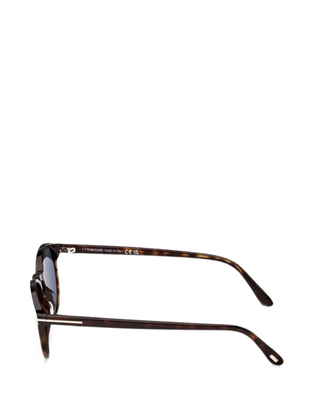 TOM FORD Eyewear Prescott zonnebril met ovalen montuur Bruin