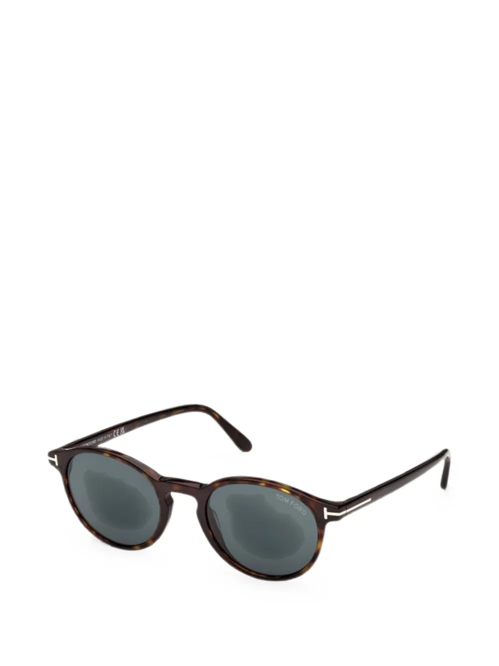 TOM FORD Eyewear Prescott zonnebril met ovalen montuur Bruin