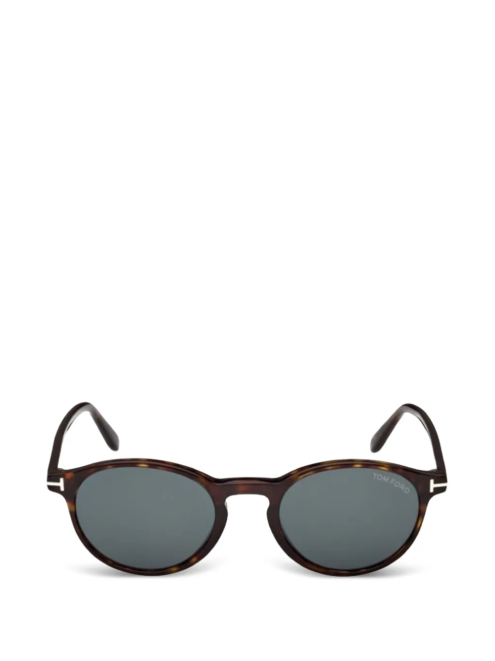 TOM FORD Eyewear Prescott oval-frame sunglasses - Marrone
