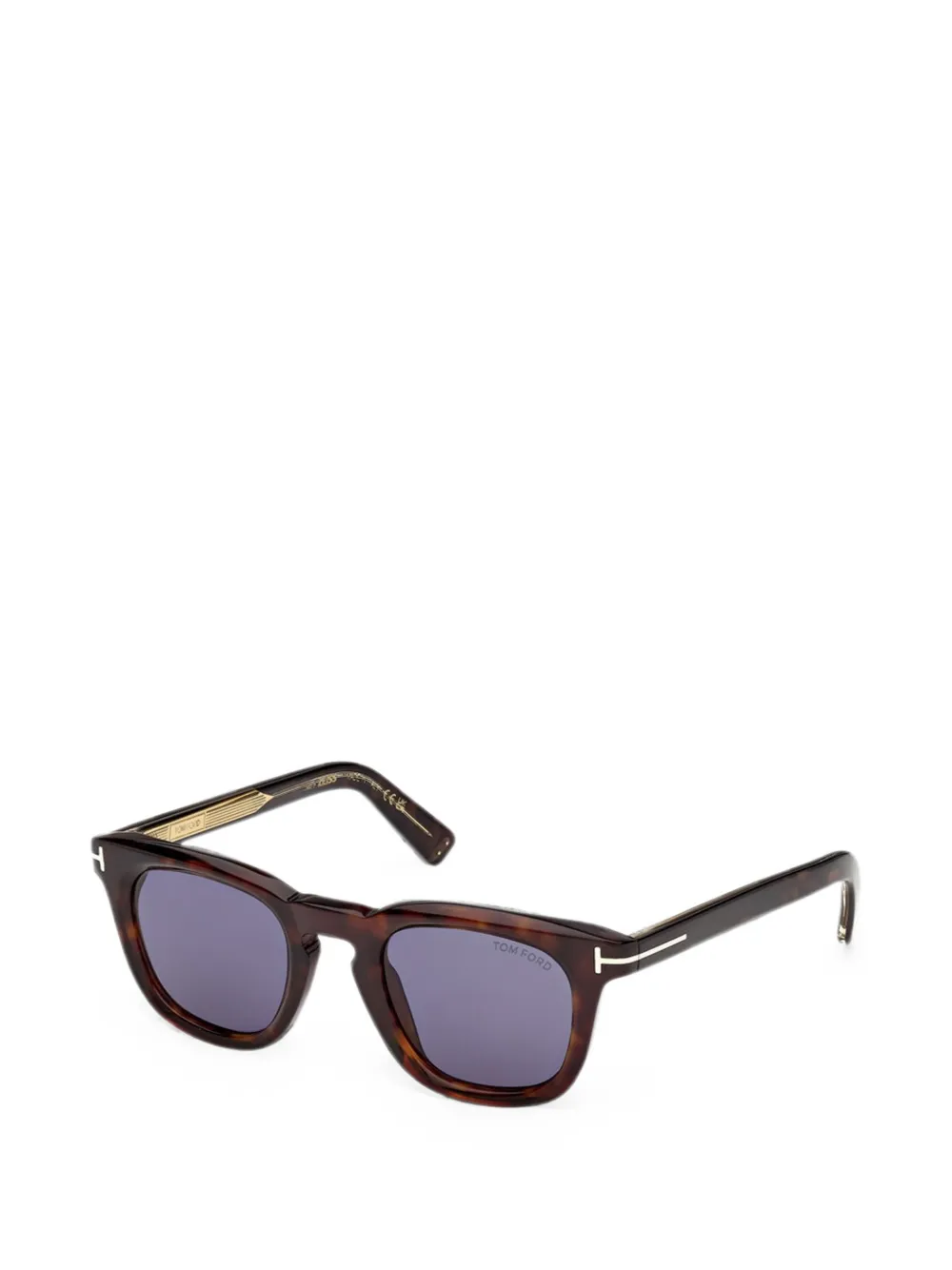 TOM FORD Eyewear Icon zonnebril met vierkant montuur Bruin