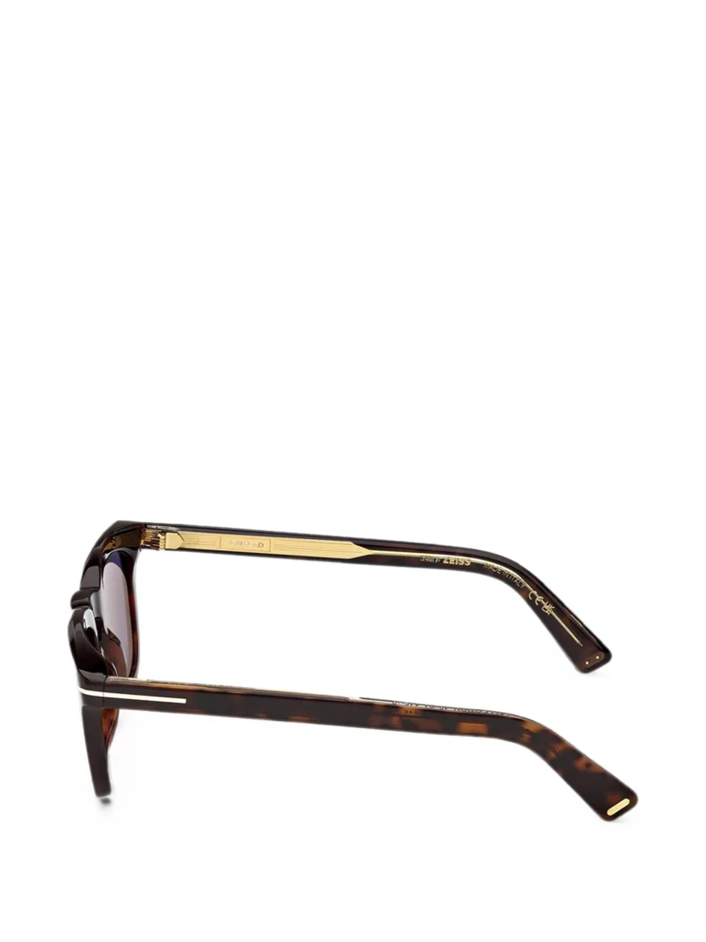 TOM FORD Eyewear Icon zonnebril met vierkant montuur Bruin