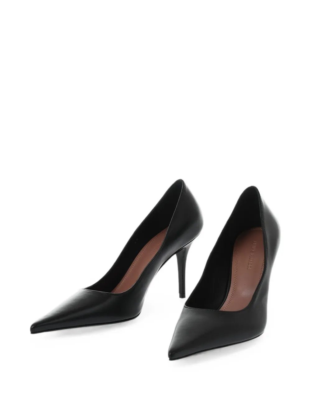 Amina Muaddi Barbara pumps 105 black nappa Zwart