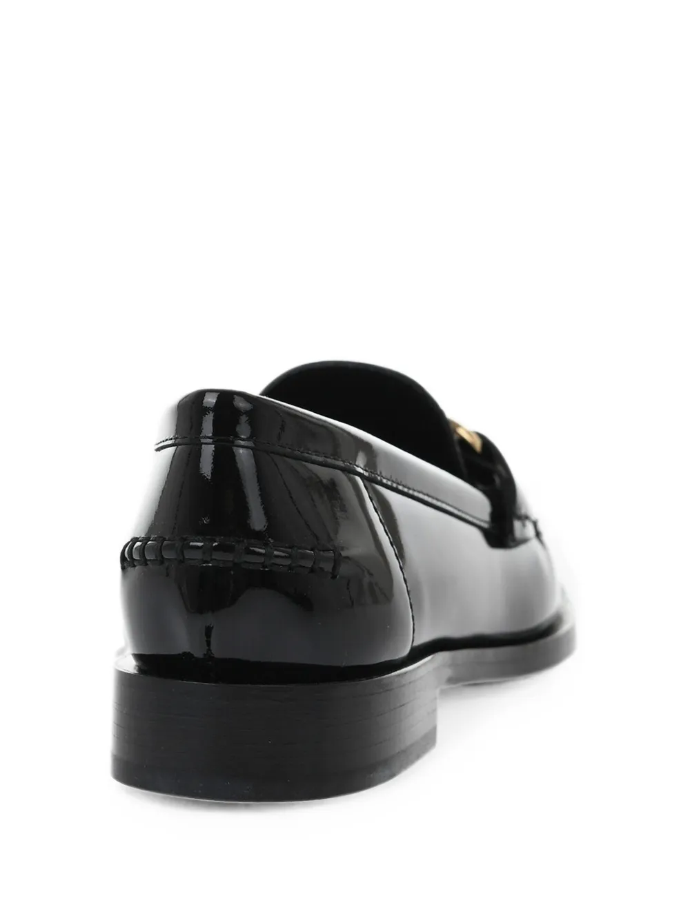 Ferragamo patent leather loafers Maryan with gold Gancini detail Zwart