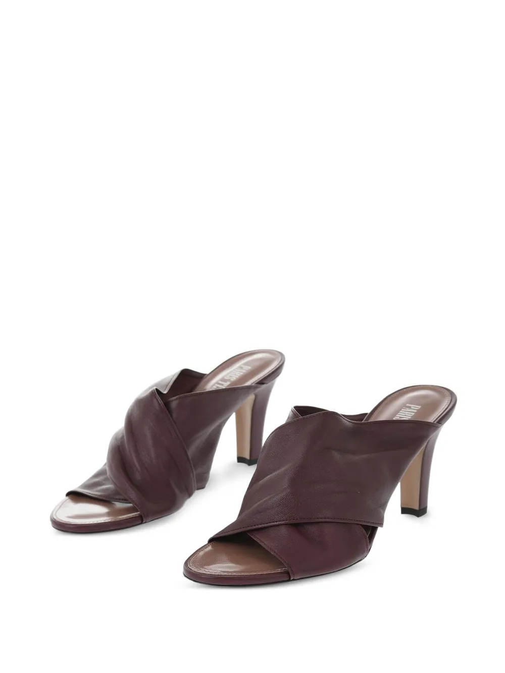 Paris Texas Maria criss-cross band mules Rood