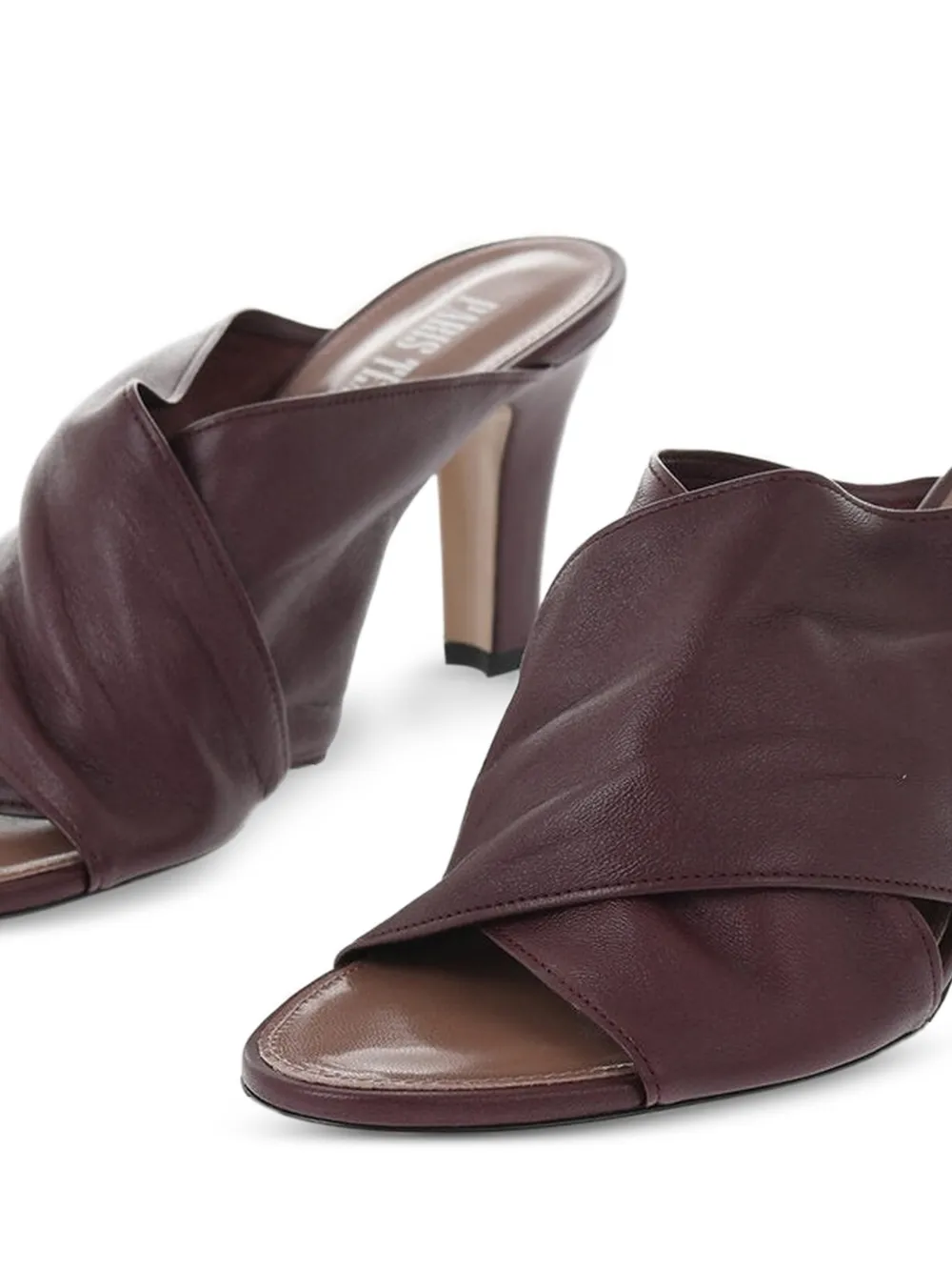Paris Texas Maria criss-cross band mules Rood