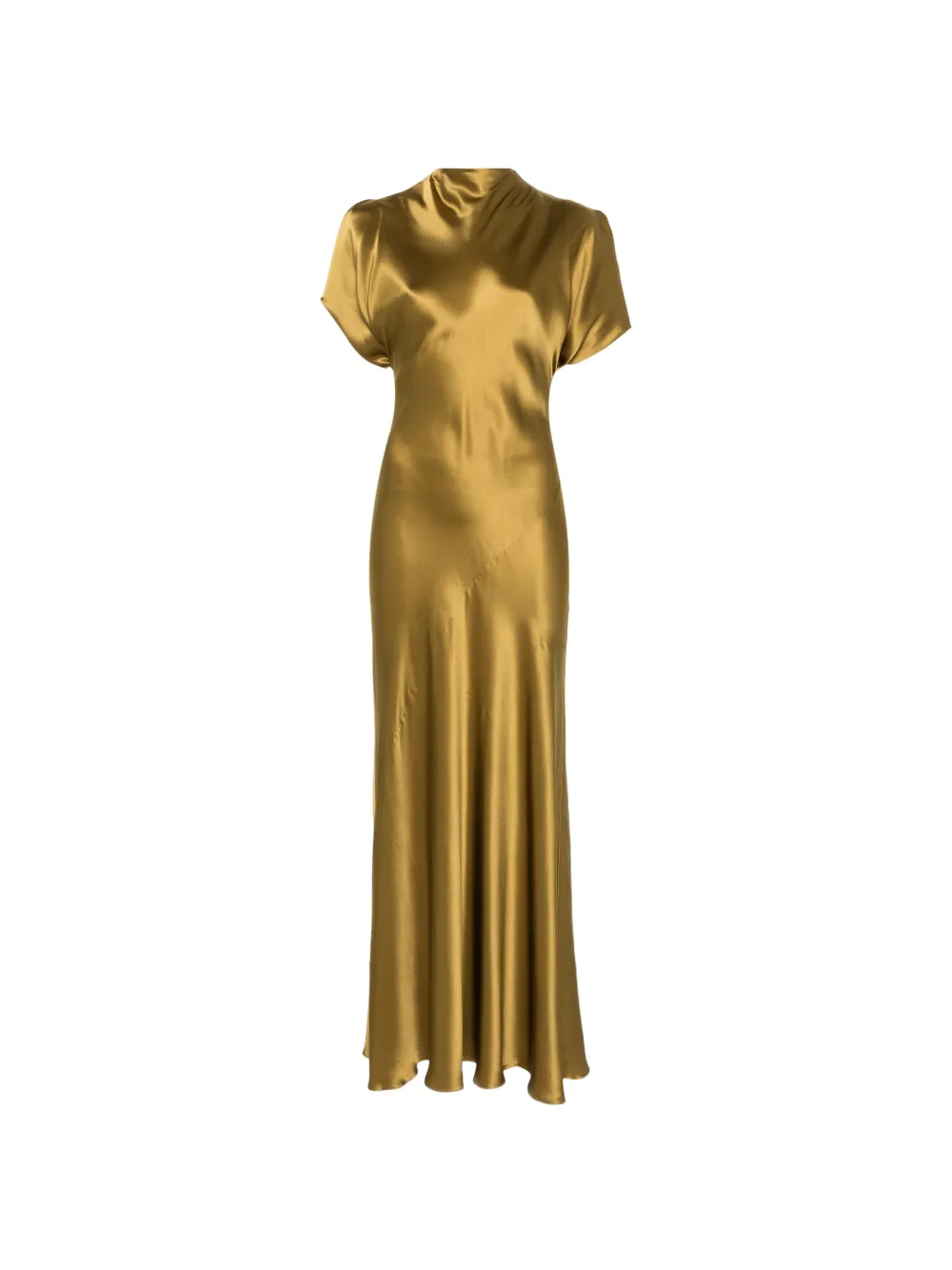 Abadia Quinn cowl-neck dress - Grün