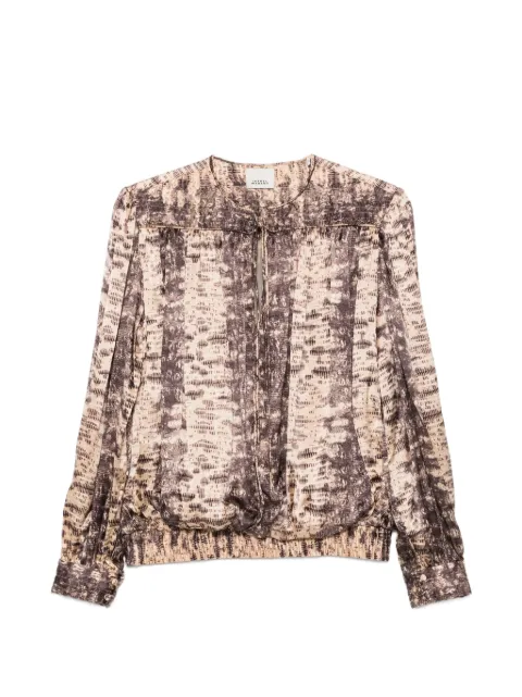 ISABEL MARANT top Dovane con estampado de piel de pitón