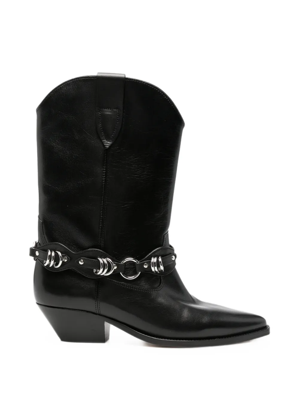 ISABEL MARANT Duerto studded ankle boots Zwart