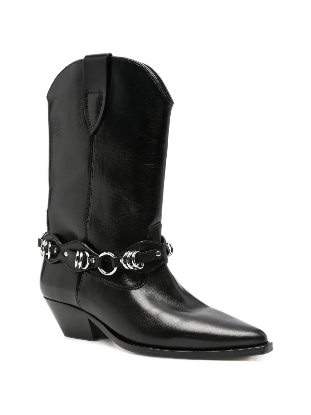 ISABEL MARANT Duerto studded ankle boots Zwart