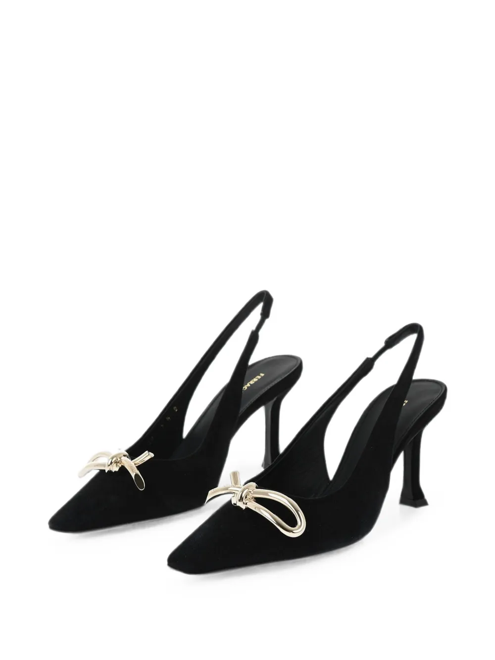 Ferragamo Arlene slingback sandalen Zwart