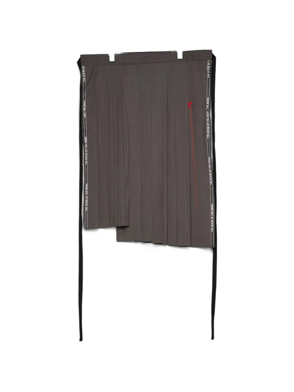 Masu Pinstriped Pleated Apron In 그레이