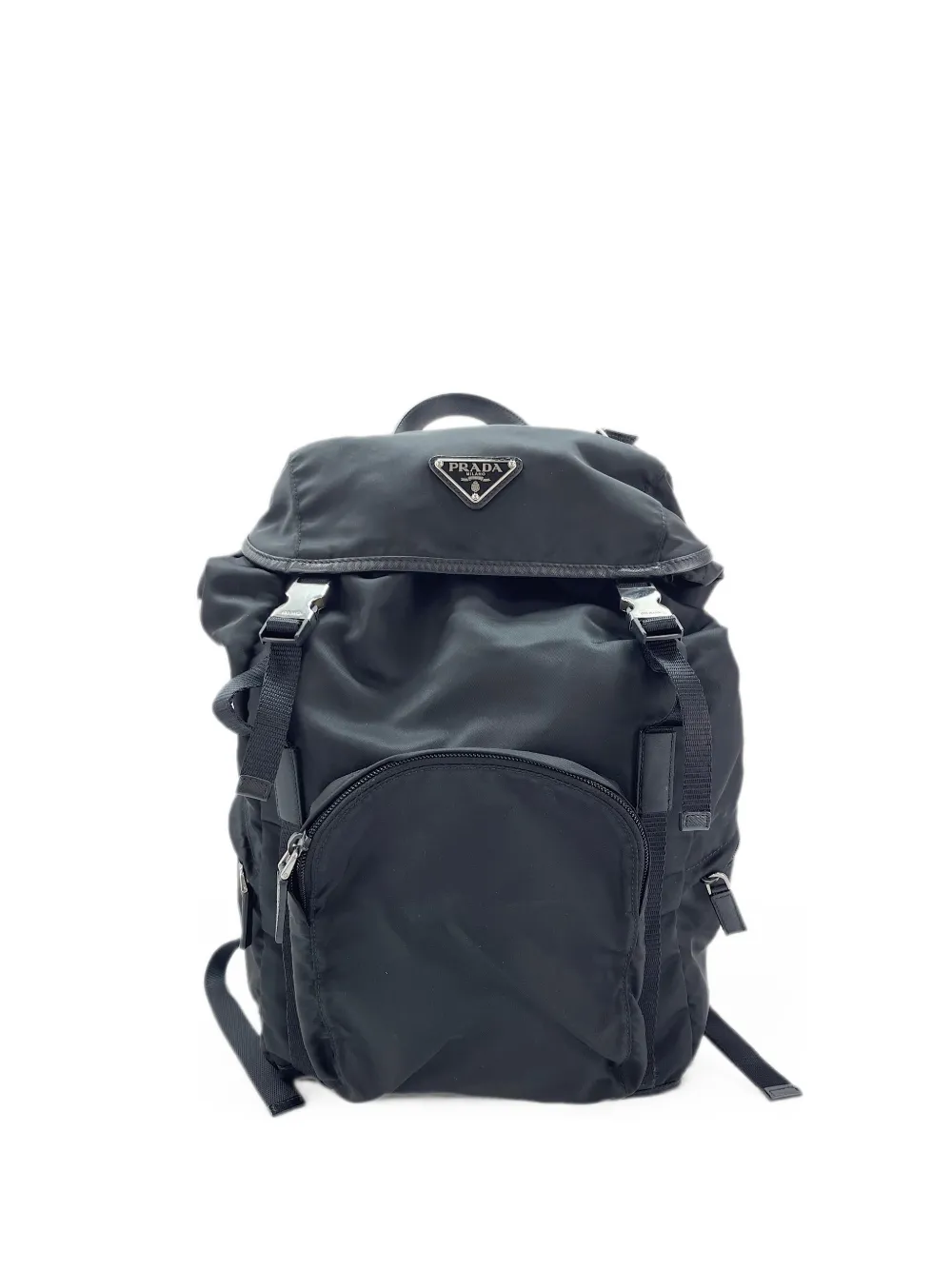 Pre-owned Prada 2010s Buckle-fastening Backpack In 黑色
