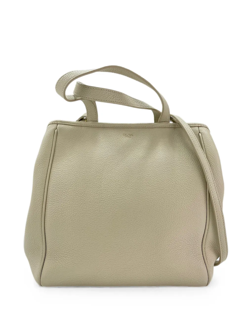Celine Pre-Owned 2020 Fold Cabas leather tote bag - Neutrals