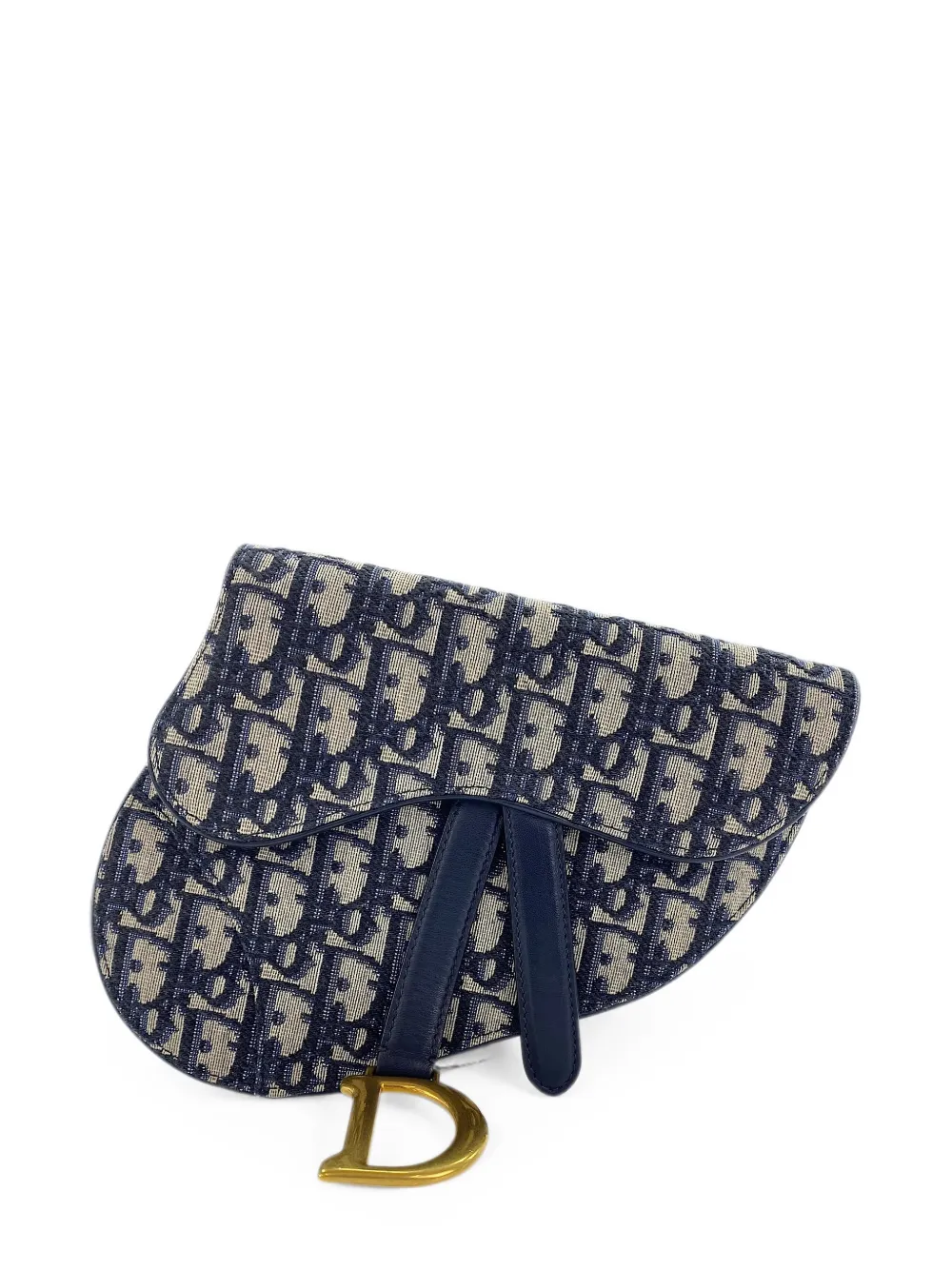 Christian Dior Pre-Owned 2020s Oblique Saddle belt bag - Blue