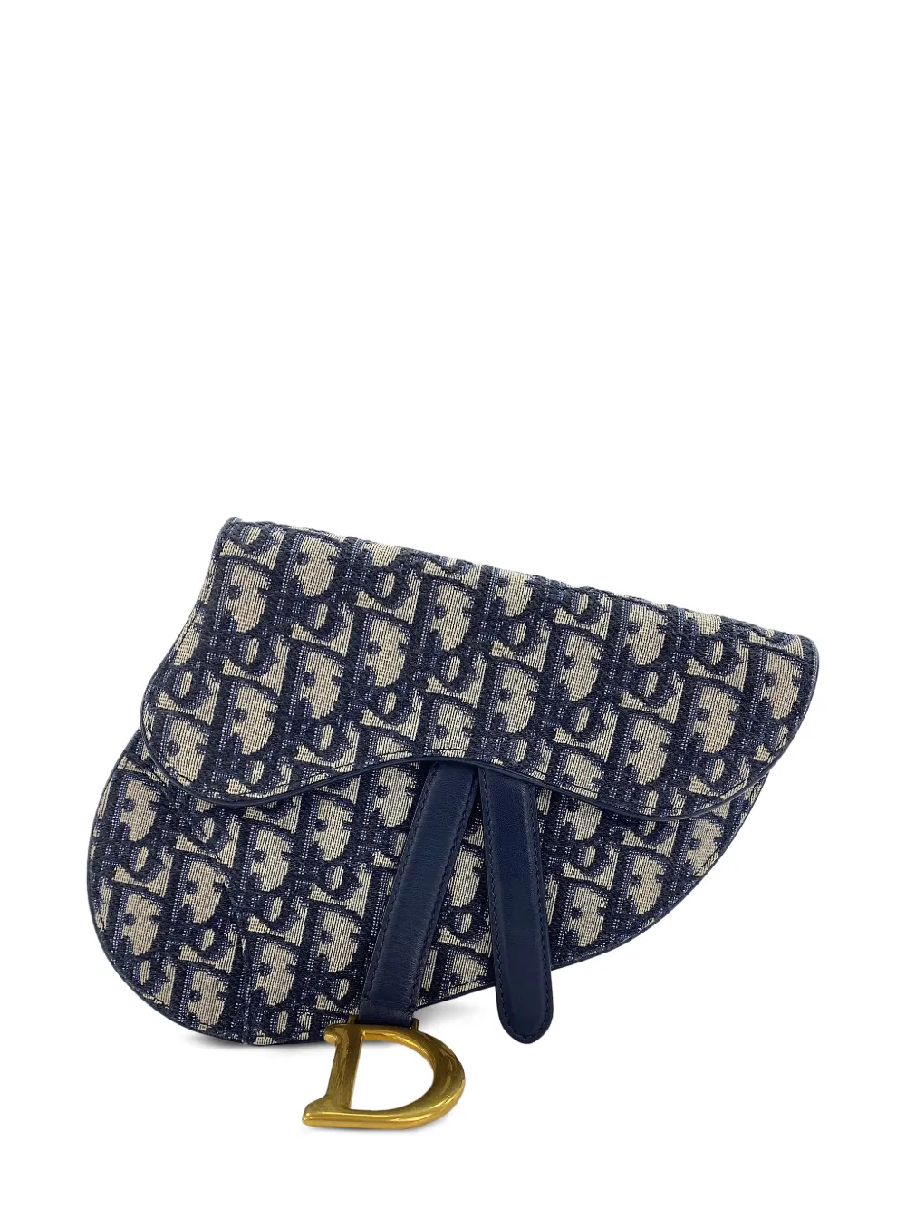 Christian Dior Pre-Owned 2020s Oblique Saddle belt bag - Blu