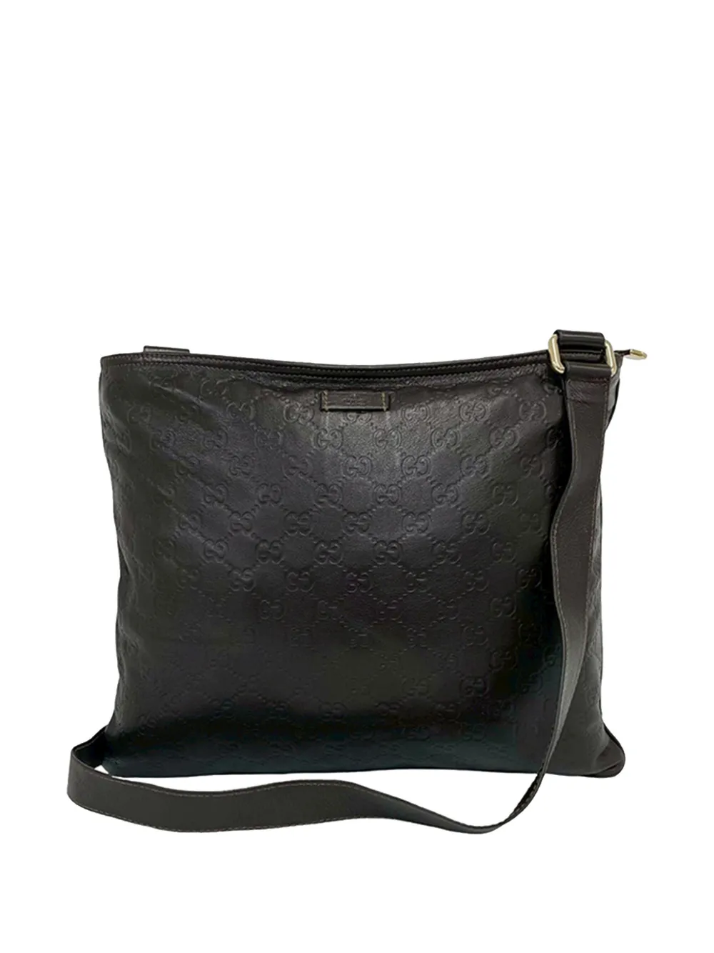 Gucci Pre-Owned Borsa a tracolla in pelle Guccissima 2000-2015 - Marrone