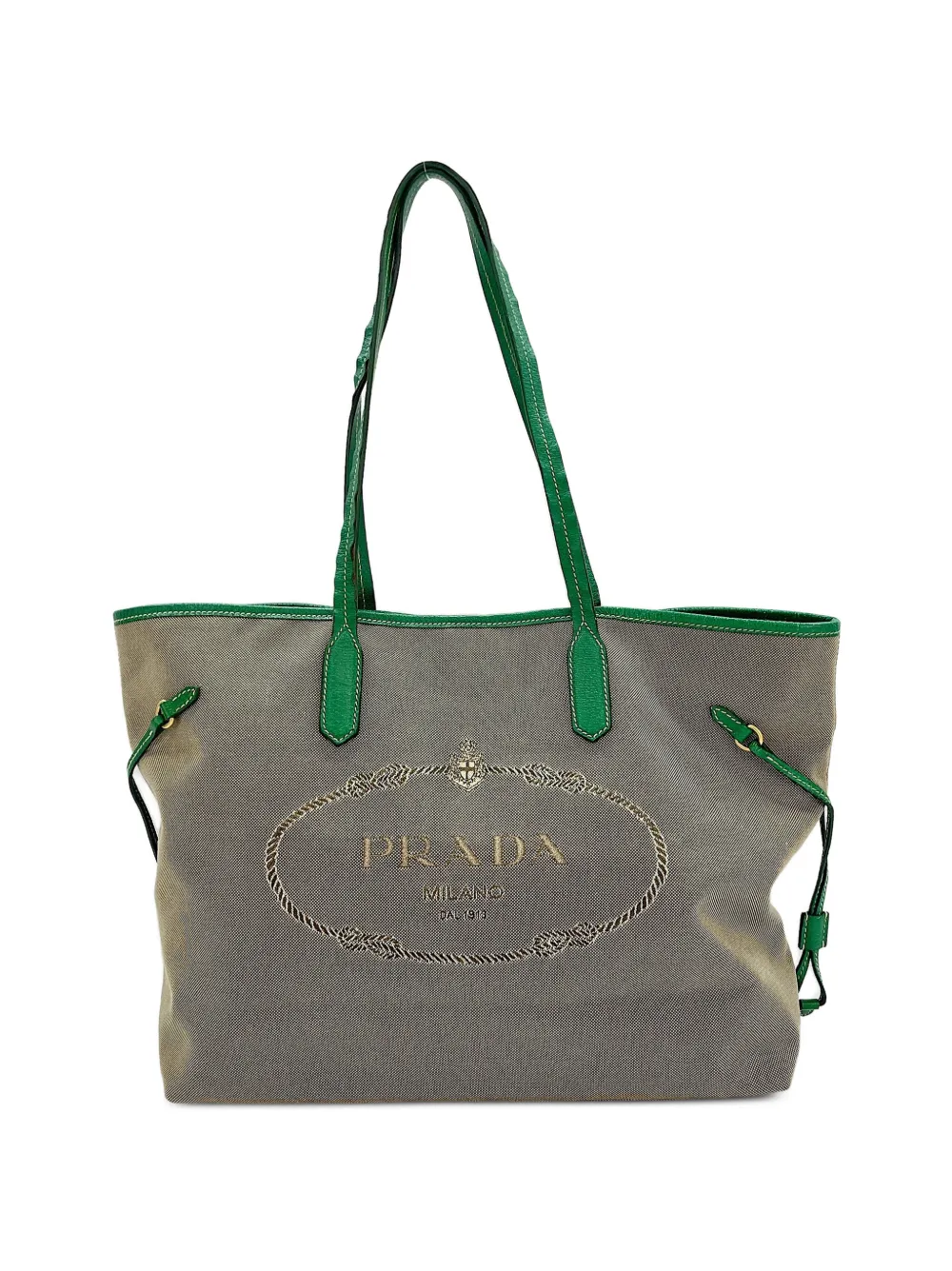 Prada Pre-Owned 2010s logo-print tote bag - Nude
