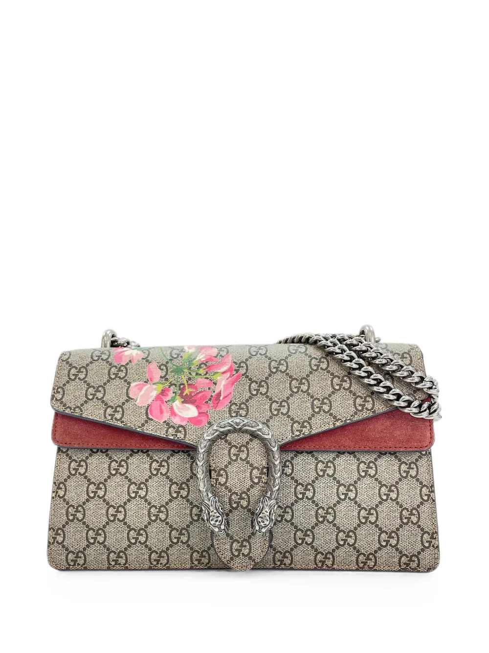 Gucci Pre-Owned 2020s Dionysus GG Blooms shoulder bag - Nude