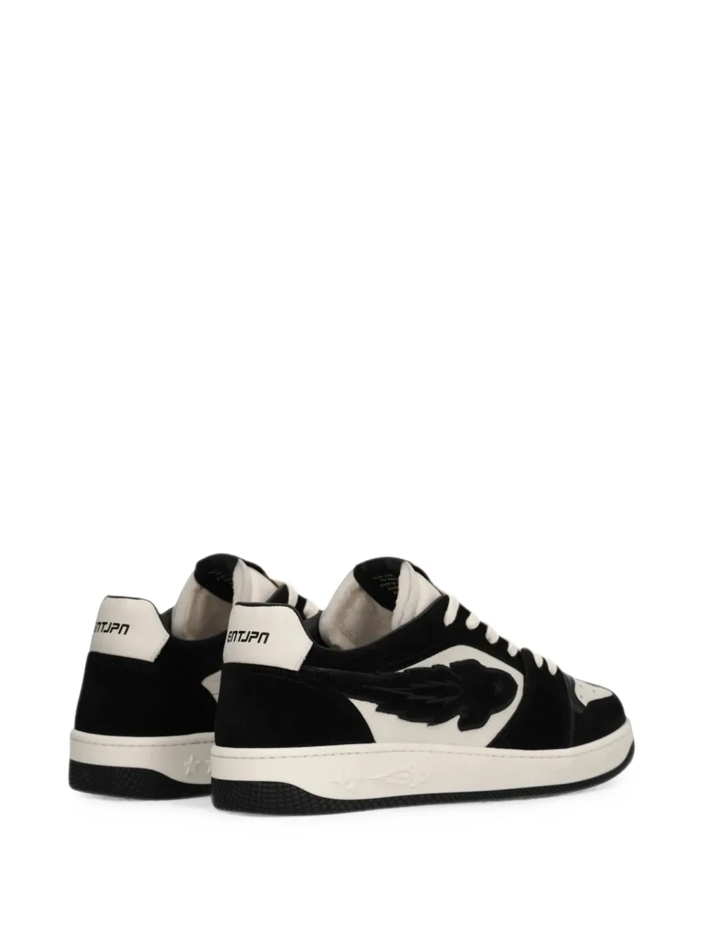 Enterprise Japan Egg Rocket patch-detail panelled sneakers Zwart