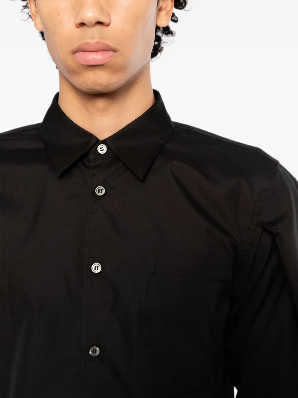 Black Comme Des Garçons Shirt met borstzak Zwart
